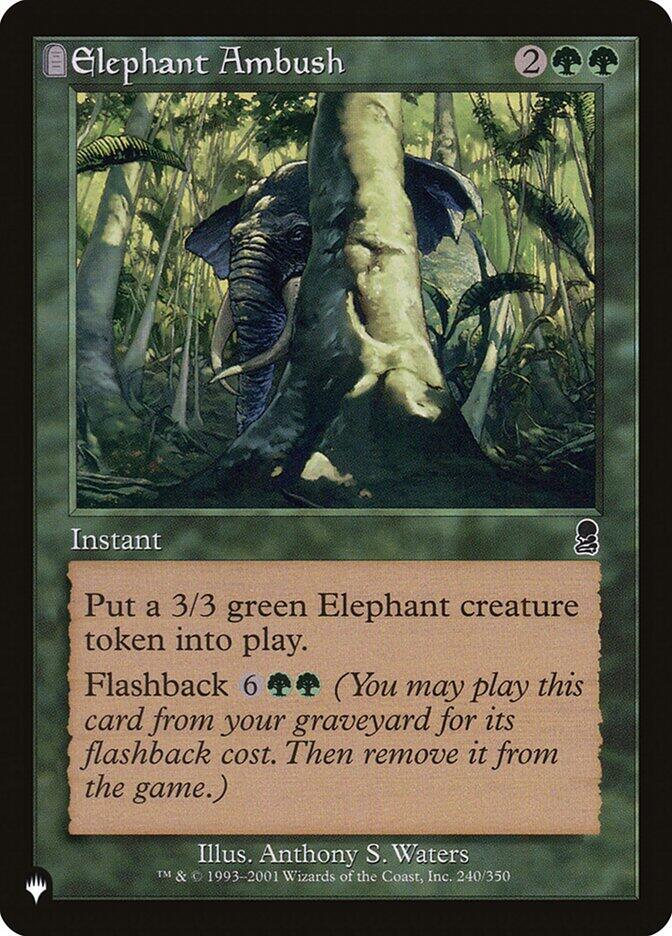 Elephant Ambush - The List